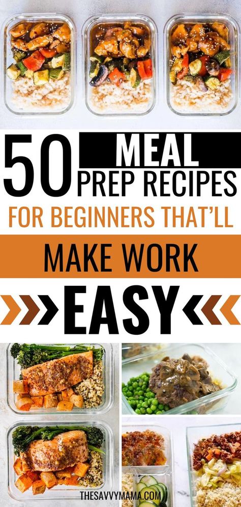 Jumpstart your healthy eating routine with these 50 Meal Prep Recipes for Beginners! Perfect for anyone looking for easy meal prep recipe ideas, this collection features the best low-carb options, from chicken and ground beef to ground turkey and crockpot meals. Whether you're prepping for lunch, dinner, or the week ahead, these freezer-friendly recipes make healthy eating and sticking to your diet simple. Ideal for work easy meals, these dishes will keep you fueled and satisfied. Lunch Diet Meal, Healthy Chicken Lunch Recipes Meal Prep, Meals To Last A Week, Simple Bulk Meals, Meal Prep For 2 Days, Meal Prep Supper Ideas, Easy Work Meals Lunches, 2 Day Meal Prep, Quick Easy Meal Prep Dinners