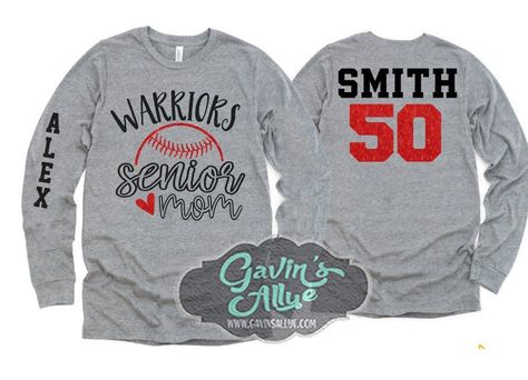 Glitter Senior Baseball Mom Shirts | Baseball Shirts | Baseball Shirt | Long sleeve T shirt | Customize colors by GavinsAllye on Etsy Senior Baseball Mom Shirts, Baseball Designs, Baseball Shirt Designs, Baseball Dad Shirts, Baseball Crafts, Senior Stuff, Baseball Tee Shirts, Brother Shirts, Baseball Design