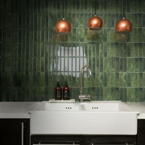 Green Tiles In Kitchen, Smart Tiles Kitchen, Peel And Stick Kitchen Tile, Stick And Peel Backsplash, Stick On Backsplash Kitchen, Green Tiles Kitchen, Antwerp Apartment, Green Tile Kitchen, Green Kitchen Tiles