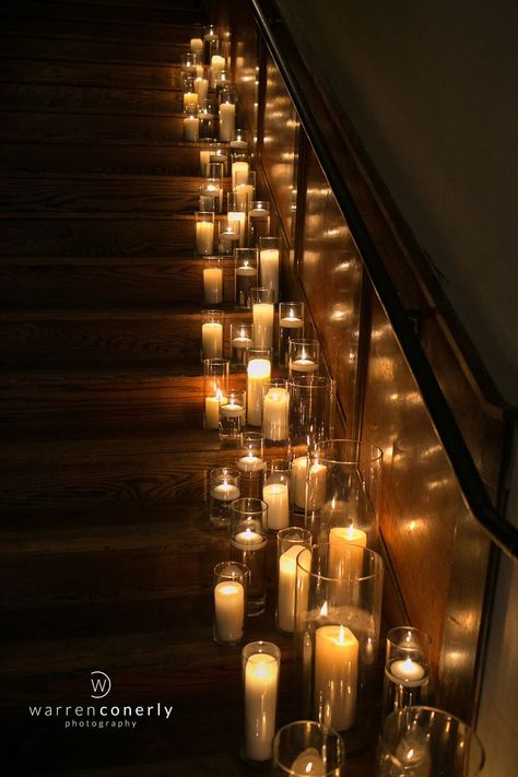 Truly Haute is a full service décor rental company, specializing in candlelight for events. Candle Stairs, The Loft, Rental Company, Wedding Candles, Custom Quotes, Candle Decor, Full Service, Stairs, Loft