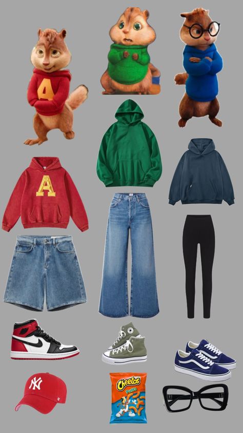 Alvin And The Chipmunks Costume Women, Halloween Inspired Outfits, Fun Halloween Outfits, Halloween Duos, Pregnant Halloween Costumes, Couples Halloween Costume Ideas, Halloween Costume Ideas For Couples, Cute Group Halloween Costumes, Costume Ideas For Couples