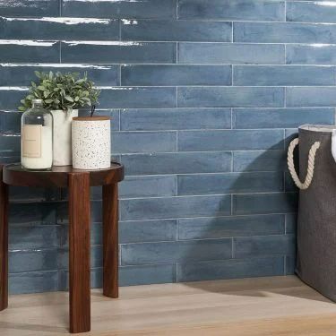 2022 Tile Design Trends Blue Tile Backsplash Kitchen, Porcelain Subway Tile, Blue Shower Tile, Tile For Wall, Blue Subway Tile, Tile Backsplash Kitchen, Blue Bathroom Tile, Wall Blue, Blue Backsplash