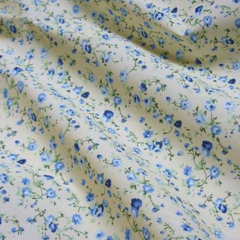 Cream Polycotton Fabric with Delicate Blue Flowers (Per Metre) Hobby Ideas, Polycotton Fabric, Blue Flowers, Thing 1, Cream, Flowers, Fabric, Blue, Quick Saves