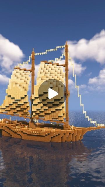 Minecraft Sailing Ship, Minecraft Ship Build, Minecraft Boat, Play Bakery, Minecraft Tutorial, Minecraft Builds, February 8, Make Yourself, Sailing Ships