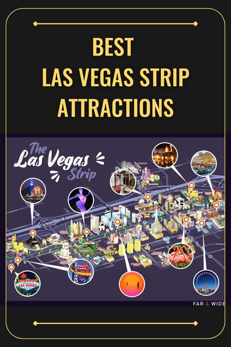 This map of Sin City highlights all the spots you’ll want to hit while walking the infamous Las Vegas Strip. Map Of Vegas Strip, Las Vegas Map Of Strip, Las Vegas Monorail Map, Vegas Strip Map, Las Vegas Strip Map, Las Vegas Trip Planning, Vegas Trip Planning, Las Vegas Map, Las Vegas Travel Guide