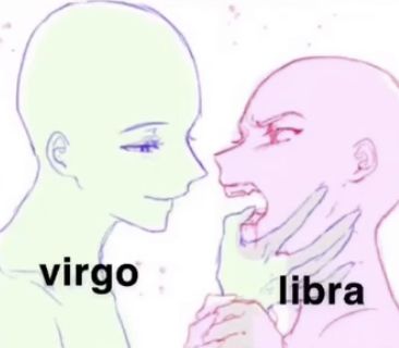 Libra X Virgo, Virgo Ship Dynamics, Zodiac Comics, Ship Dynamics, Zodiac Signs Pictures, Virgo Memes, Gemini Man, Zodiac Stuff, Virgo And Libra