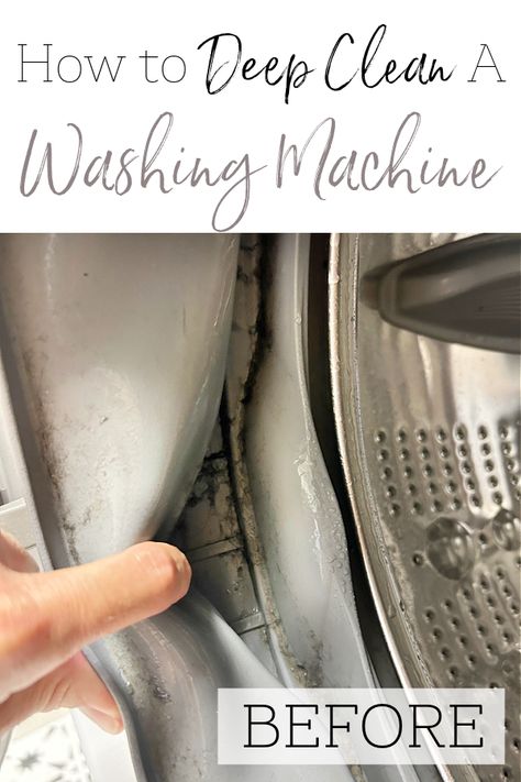 Learn how to clean a washing machine using this step-by-step tutorial. You will learn how to clean the washing machine filter, drum, and seal using natural ingredients like vinegar and baking soda. How To Wash Your Washing Machine, Baking Soda Washing Machine, Homemade Washing Machine Cleaner, Washer Cleaner Diy, Diy Washing Machine Cleaner, Cleaning Washing Machine, How To Deep Clean Washing Machine, How To Clean Washing Machine, How To Clean Washing Machine With Vinegar