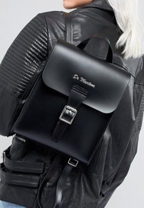 Dr Martens Mini Leather Backpack  | TrufflesandTrends.com Doc Marten Backpack, Leather Backpack Aesthetic, Doc Martens Backpack, Dr Martens Bag, Dr Martens Backpack, Modern Backpack, Small Leather Backpack, Mini Leather Backpack, Leather Card Holder Wallet