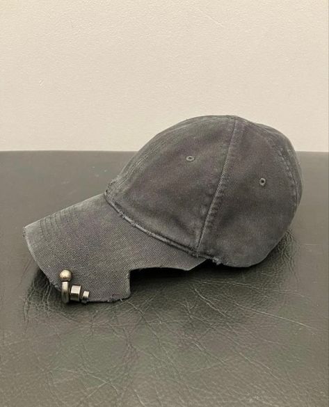 Balenciaga Hat, Balenciaga Cap, Custom Fitted Hats, Denim Cap, Digital Closet, Cap Designs, Mens Outfit Inspiration, Diy Hat, Vintage Cap