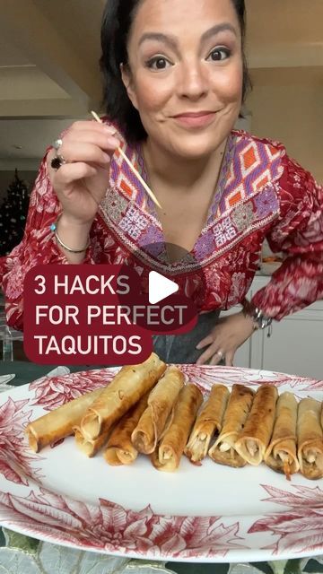 Sarah McCune on Instagram: "✨click here to read more ✨3 Taquito Hacks  Taquitos are a family favorite in my house. Here’s three hacks to keep them from unraveling.   1️⃣First hack of rolling taquitos: Heat only a handful of tortillas at a time. The tortilla should be hot to the touch when rolling. One reason your taquito might be cracking is the tortilla wasn’t hot enough when rolling. Keep the roll as tight as possible so there’s no wobble room. (Yes, *wobble* is a culinary term).  💔WHY do my taquitos BREAK?  Just like when glass or ceramic cracks & breaks from cold to hot (or vice versa), the same happens when tortilla temperature changes. This is one reason your taquitos might be cracking: When you heat a large stack of tortillas, by the time you get to the bottom of the stack, the tor Homemade Rolled Tacos, Taquitos For A Crowd, How To Make Taquitos, Rolled Tacos, Family Favorites, Tortillas, My House, A Family, A Table