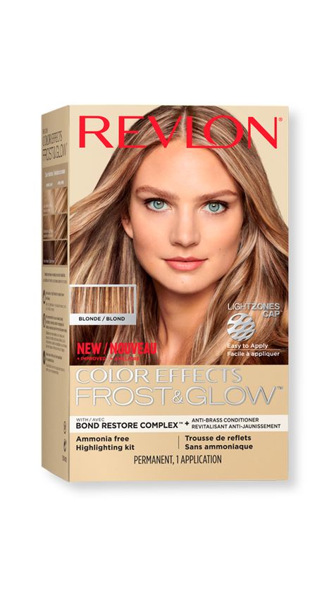 Color Effects Frost & Glow™ Hair Highlights : Blonde - Revlon Revlon Highlighter, Highlights At Home, Revlon Hair Color, Dramatic Highlights, Roofing Colors, Revlon Colorsilk, Hair Bleach, Revlon Color, Brassy Blonde