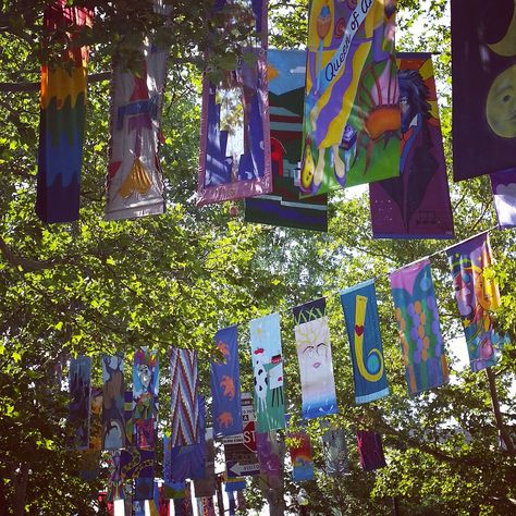 Arts Fest, State College, PA • Instagram: lapetitekatalex Fest Decoration Ideas College, College Fest Decoration Ideas, Fest Decor, College Fest, Fest Ideas, College Event, Gate Decoration, State College Pa, College Decor