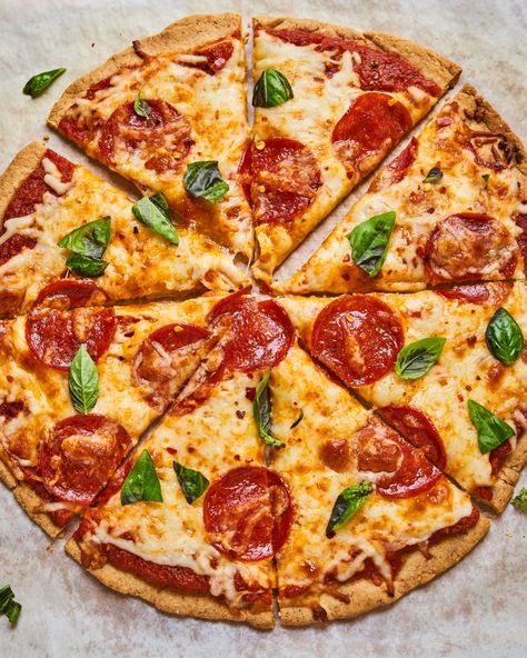 Almond Flour Pizza, Almond Flour Pizza Crust, Puff Pastry Pizza, Pizza Roll, Gluten Free Pizza Crust, Craving Pizza, Pizza Flavors, Pizza Crust Recipe, Perfect Pizza