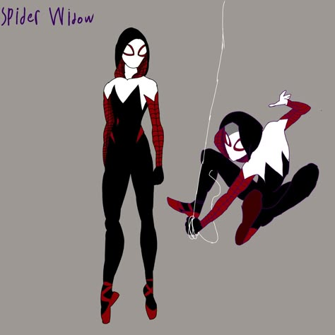 Spider Woman Oc Suit, Spider Woman Suit, Black And Red Suit, Dr Marvel, Spiderman Ps4, Superhero Suits, Spiderman Theme, Super Suit, Spider Girl