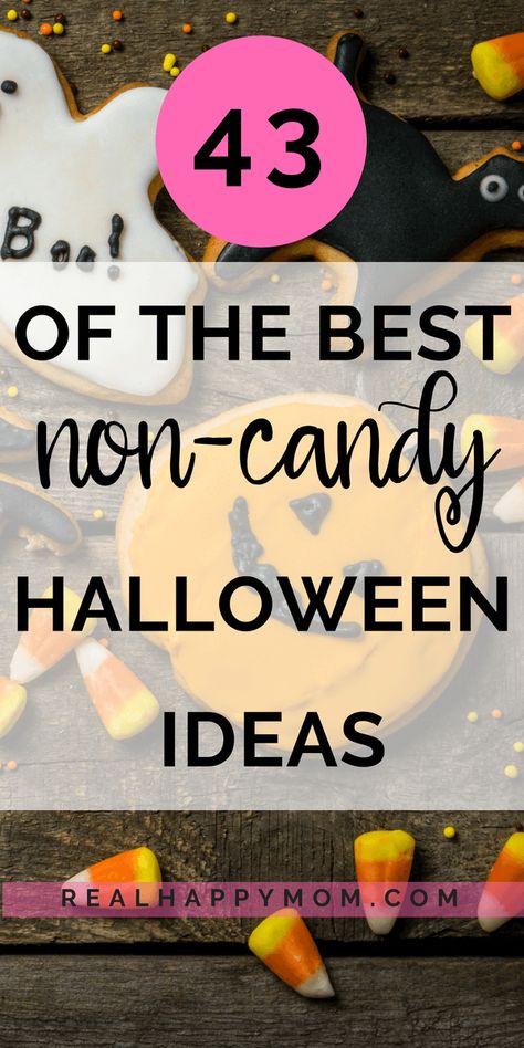 Treats To Give Out For Halloween, Cheap Halloween Handouts, Halloween Favors Non Candy, Classroom Halloween Treats Non Food, Halloween Treat Alternatives, Trick Or Treat Ideas Other Than Candy, Alternative Halloween Treats, Non Candy Ideas For Halloween, What To Give For Halloween Instead Of Candy