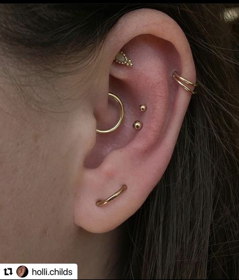 Cofc Dorm, Double Conch, Cleaning Piercings, Orbital Piercing, Different Ear Piercings, Ear Curation, Ear Cuff Piercing, Conch Piercing Jewelry, Cool Ear Piercings