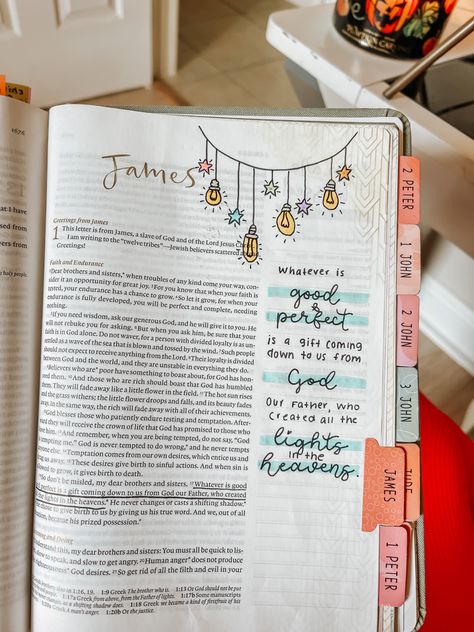 Luke 16 Bible Journaling, Bible Journaling Guide, Bible Book Mark Ideas, Niv Bible Journaling, John Chapter 1 Bible Journaling, Bible Journaling In Bible, Bible Doodles Journaling, Book Of Mormon Journaling Ideas, James Bible Journaling