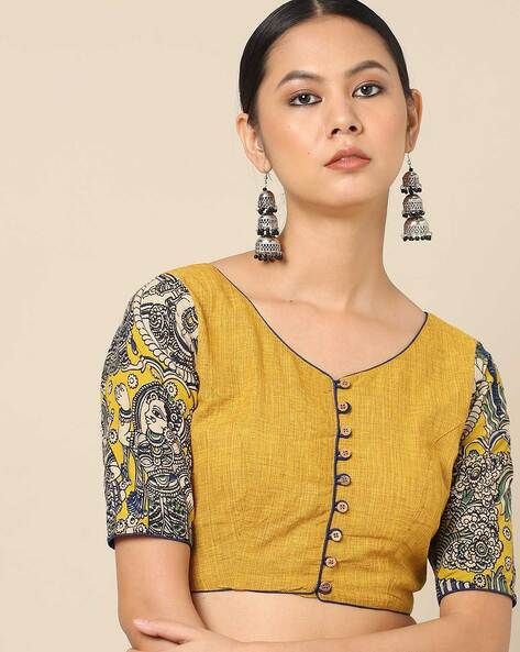 Mustard Yellow Saree Blouse Combination, Mustard Yellow Blouse, Blouse Design Images, Trendy Blouse, Yellow Saree, Saree Blouse Designs Latest, Trendy Blouses, Trendy Blouse Designs, Blouse Designs Latest