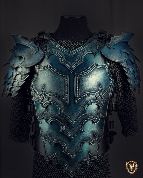 Fantasy Breastplate Armor, Dragon Leather Armor, Valyrian Steel Armor, Armour Chest Plate, Ocean Armor, Armor Chest Plate, Female Leather Armor, Tiger Warrior, Dragon Scale Armor