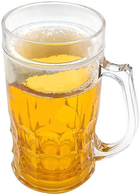 Amazon.com | Fake Beer Mug 450ml Creative Double Mezzanine Double-layer Frozen Beer Mug Extra Large Capacity Durable Home Decoration Accessories Wine Tumblers: Beer Mugs & Steins Frozen Cups, Frozen Beer, Vikings Beer, Beer Cup, Beer Party, Frozen Drinks, Beer Mugs, Great Conversation Starters, Decoration Accessories