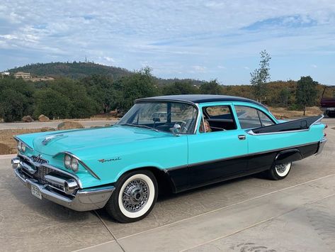 1959 Dodge Coronet All Original turquoise and black Dodge Cars, Dodge Vehicles, Dodge Coronet, About Cars, Retro Cars, Old Cars, Vintage Cars, Dream Cars, Antique Cars