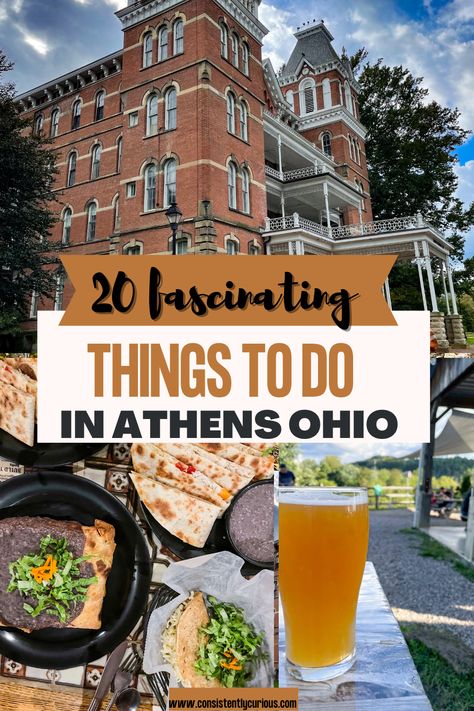 Things To Do In Ohio, Ohio Vacations, Things To Do In Athens, Jackie O's, Athens Ohio, Ohio Travel, Best Weekend Getaways, Scenic Road Trip, Bike Trail