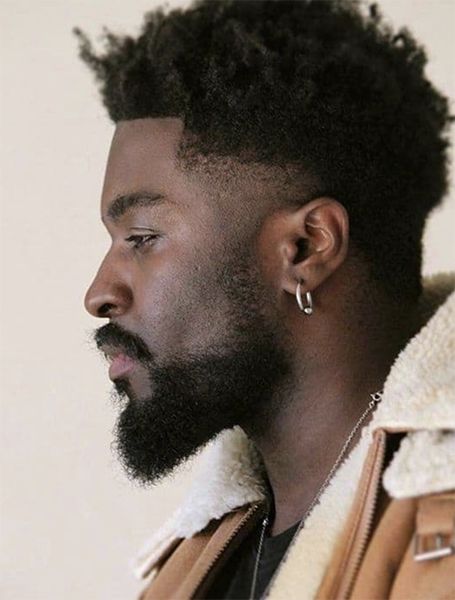 20 Coolest Fade Haircuts for Black Men in 2021 - The Trend Spotter Harry Samba, High Top Fade Haircut, Top Fade Haircut, Temp Fade Haircut, Senses Gift, Mens Medium Length Hairstyles, Afro Fade, Mens Hairstyles Fade, King's Crown