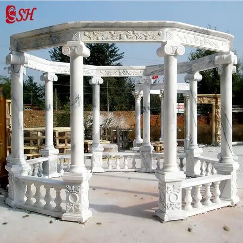 Large Outdoor Garden European Style Roman Marble Gazebo For Sale - Buy Roman Gazebo,Large Outdoor Gazebo,European Style Gazebo Product on Alibaba.com Marble Gazebo, Outdoor Gazebo, Roman Goddess, European Style, Outdoor Garden, European Fashion, Agriculture, Gazebo, Marble