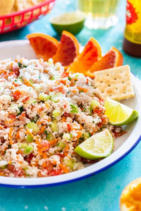 Ceviche Recipe Fish, Best Ceviche Recipe, Ceviche Fish, Mexican Ceviche, Ceviche Recipe, Raw Fish, Fish Salad, Fish And Meat, Mexican Food Recipes Authentic