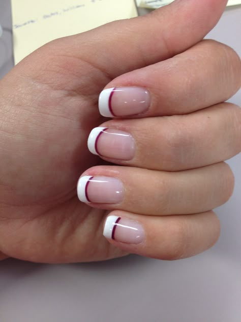 Wedding Nails French, French Nail Designs, Super Nails, Nails Polish, Nails French, French Tips, Manicures Designs, Line At, French Tip Nails