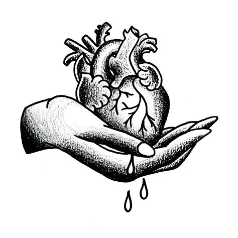 Heart Pouring Out Drawing, Heart In Hands Tattoo, Someone Holding A Heart Drawing, Heart In Hands Drawing, Skeleton Holding Heart Tattoo, Hand Holding A Heart Tattoo, Hand And Heart Drawing, Hands Holding Heart Drawing, Hand Holding Heart Reference