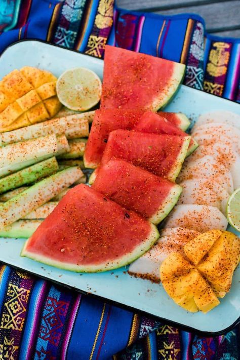 I am a huge fan of fruit sprinkled with Tajín, like this Mango, Jicama, and Cucumber Salad. I often serve it for summer gatherings and it is always a hit. #summerfruitplatter #tajinplatter #latinrecipes #mexican #mexicanrecipe | muybuenocookbook.com @muybueno Bueno Recipes, Mexican Seasoning, Latin Food, Mexican Food Recipes Authentic, Summer Fruit, Fresh Lime Juice, Lime Juice, Mexican Food Recipes, Food Lover