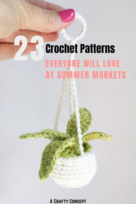 Best Crochet Projects To Sell, Crochet Spring Patterns Free, Easy Crochet Patterns To Sell, Quick Crochet For Craft Fair, Summer Crochet Patterns Free Easy, Crochet Summer Patterns Free, Crochet Items That Sell Well Patterns, Small Cotton Crochet Projects, Crochet Spring Craft Fair Ideas