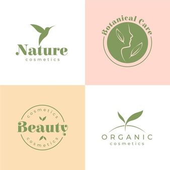 Vector Gratis | Colección de logotipos de cosméticos de la naturaleza Soap Wrapping, Bio Logo, Green Washing, Herbal Logo, Bio Products, Logo Cosmetic, Cosmetics Logo, Skincare Logo, Make Your Own Logo