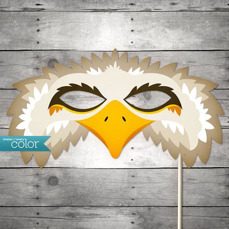 Falcon Costume, Eagle Costume, Eagle Mask, Paper Costume, Masks Kids, Mask Printable, Printable Masks, Party Masks, Bird Masks