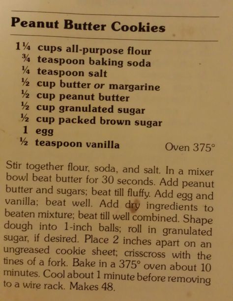 Betty Crocker Shortbread Cookies, Peanut Butter Cookies Betty Crocker, Vintage Betty Crocker Recipes, Betty Crocker Peanut Butter Cookies, Old Fashioned Peanut Butter Cookies, Betty Crocker Cookie Mix, Gourmet Chocolate Chip Cookies, Wheat Rolls, Betty Crocker Cookies