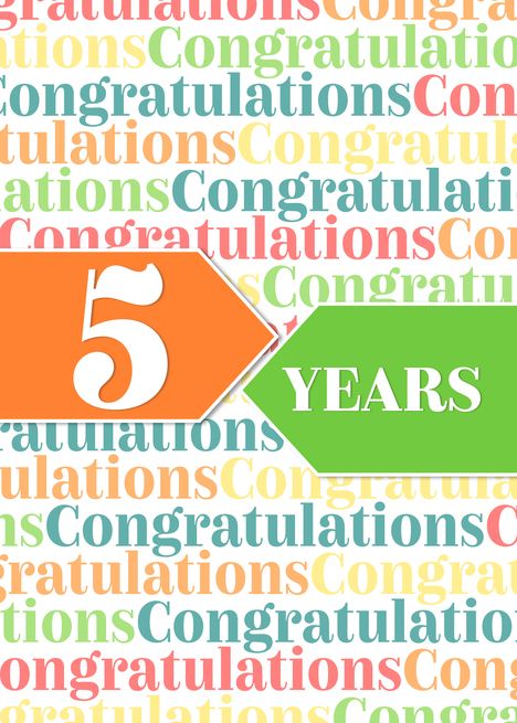 Employee Anniversary 5 Years - Colorful Congratulations Pattern card #Ad , #Affiliate, #Years, #Anniversary, #Employee, #Colorful Congratulations Quotes, Work Ethics, Farewell Cards, Anniversary Congratulations, Boss' Day, Work Anniversary, Free Ecards, Wishes Messages, Birthday Numbers