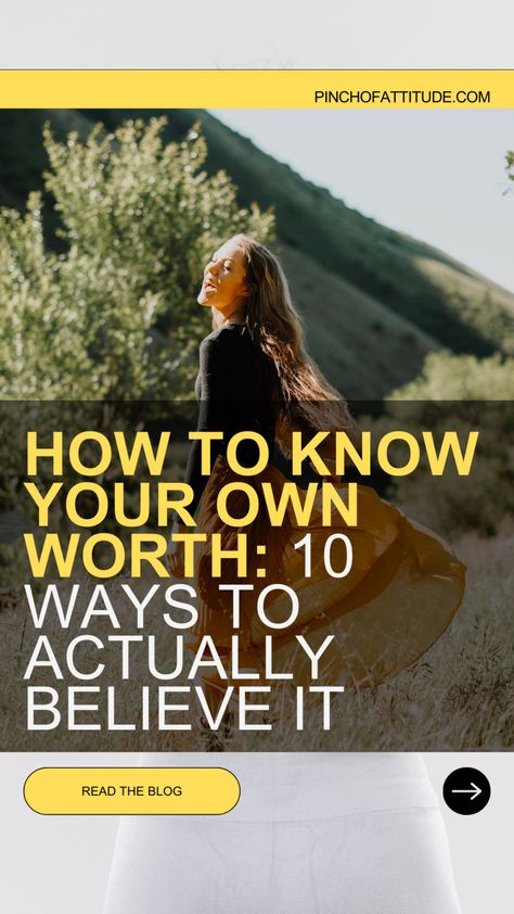 Confidence starts with knowing your own worth! Learn how to find your worth and boost your self-esteem with simple, empowering steps. When you know how to have self-worth, you attract everything you deserve and more! 🌈✨ #KnowingYourOwnWorth #HowToFindYourWorth #HowToHaveSelfWorth #HowToKnowYourWorth #HowToRealizeYourWorth Improve Self Worth, I Know My Worth, Knowing Your Worth, Self Image, Self Worth, When You Know, Each Day, How To Find, Self Esteem