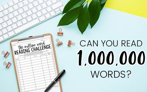 How the Million Word Reading Challenge Will Encourage Middle School Readers Word Reading, Middle School Reading, Middle School Classroom, Reading Words, Reading Challenge, School Reading, School Classroom, The Millions, Classroom Ideas