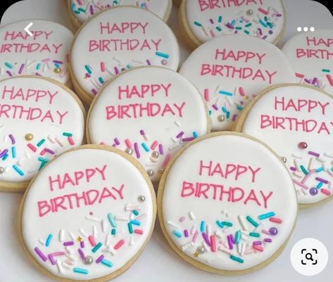 Mini Birthday Cookies Decorated, Iced Birthday Cookies, Birthday Cupcake Cookies Decorated, Simple Cookies Decorated, Fun Decorated Cookies, Cupcake Sugar Cookies Decorated, Simple Birthday Cookies Decorated, Buttercream Birthday Cookies, Simple Birthday Cookies