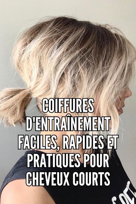 Vos cheveux sont peut-être courts, mais ils ne sont pas trop courts pour être attachés en une queue de cheval basse et désordonnée ! C'est la coiffure parfaite pour les journées pressées où tout ce que vous avez le temps de faire, c'est d'enfiler votre tenue de sport, de vous regarder dans le miroir et de vous faire une queue de cheval décontractée avant de partir en courant.
// Crédit photo : Instagram @chloenbrown Photo Instagram, Hair Styles, Instagram