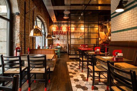 Peppes Pizza restaurant by RISS INTERIØRARKITEKTER, Oslo   Norway hotels and restaurants Small Pizza Restaurant Design, Small Pizza Shop Design, Small Pizzeria Design Interior, Small Pizza Shop, Pizza Shop Design, Pizza Shop Interior, Joes Pizza, Pizza Garden, Pizza Business