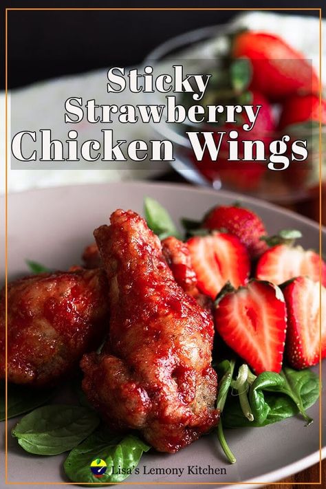 Fried chicken wings are easy to make and always turn out great, perfect for party finger food. Chicken wings are coated in cornflour and tapioca flour that makes them gluten free deep fried chicken wings thus deep fried these wings to golden brown perfection. This fried chicken wings recipe delivers a wonderful batch of perfectly fried chicken wings, for tossing in delicious sticky strawberry sauce. Perfect, when you have that craving for some delicious fried chicken! Fried Wings No Flour, Strawberry Wings Sauce, Strawberry Wings, Fried Chicken Wings Recipe, Strawberry Chicken, Deep Fried Chicken Wings, Party Finger Food, Deep Fried Chicken, Lunch Foods