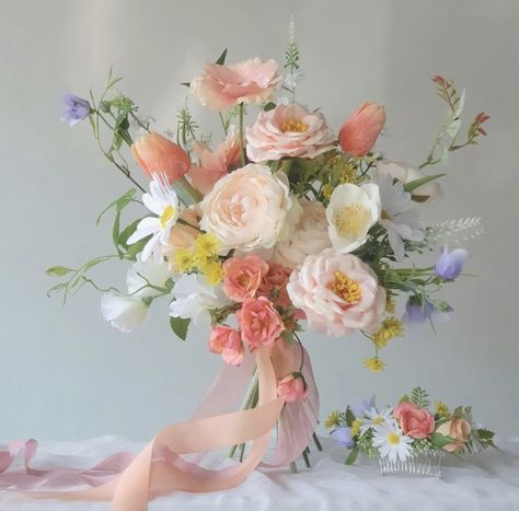 Mom Flowers, French Party, Pastel Wedding Flowers, Bridal Bouquet Flowers, Wedding Vision, Colorful Bouquet, Bali Wedding, Beautiful Bouquet Of Flowers, Pastel Wedding