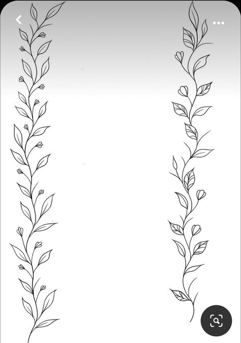 Vine Wrist Tattoo Design, Leaf Vine Drawing Tattoo, Vine Drawing Tattoo, Vine Wrap Around Tattoo, Simple Vine Tattoo, Vine Template, Flower Vine Drawing, Tattoos Full Arm, Leaf Vine Tattoo