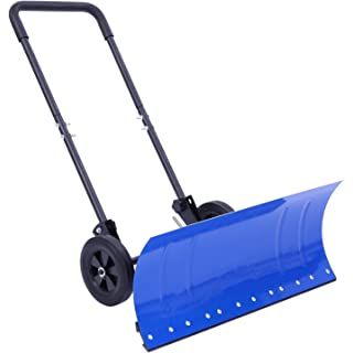 Heavy Duty Rolling Snow Shovel with Rotatable Steel Blade, 5 Way Adjustable Handle and Extra Large Rubber Wheels for Easy Rolling. (Grey) : Amazon.ca: Everything Else Snow Shovel With Wheels, Making Snow, Make Snow, Snow Shovels, How To Make Snow, Snow Removal, Metal Works, Metal Words, Garage Workshop