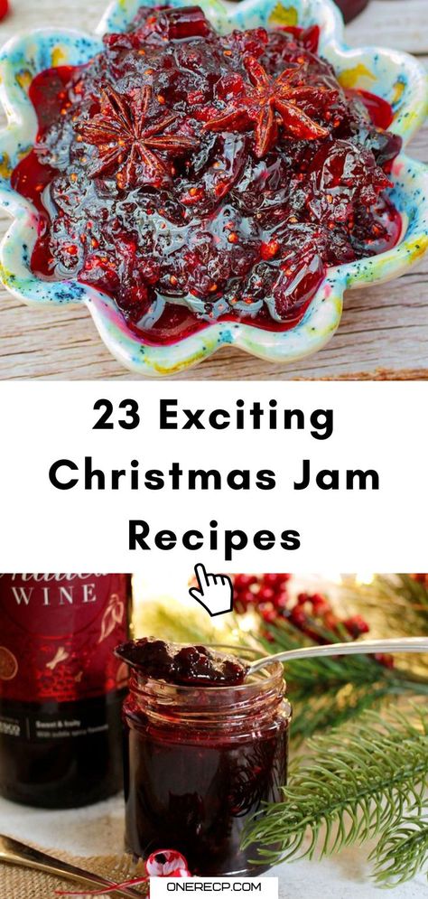 Discover 23 exciting Christmas jam recipes featuring festive flavors like cranberry-orange, spiced pear, and gingerbread apple! Perfect for gifting or spreading holiday cheer on your breakfast table. Easy Christmas Jam, Spiced Christmas Jam Recipes, Gingerbread Jam, Frog Jam Recipe, Cranberry Orange Jam, Christmas Jam Recipes, Spiced Christmas Jam, Jalapeno Jam Recipe, Gingerbread Apple