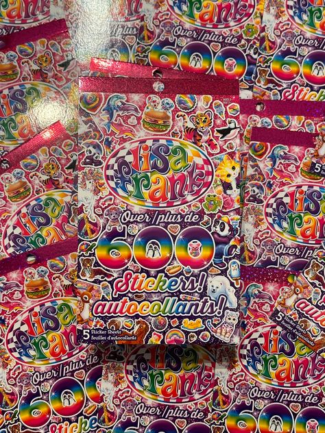 Super colourful and super fun! There is over 600 vibrant Lisa Frank stickers on 5 sheets in this cute sticker book. Perfect to add to any sticker or Lisa Frank fan collection. May contain some mis-cut stickers. Packaged with love 💕 Lisa Frank Aesthetic, Lisa Frank Birthday Party, Lisa Frank Stickers, Y2k Kawaii, Mickey Christmas, Sticker Packs, Lisa Frank, Book Community, Memory Scrapbook