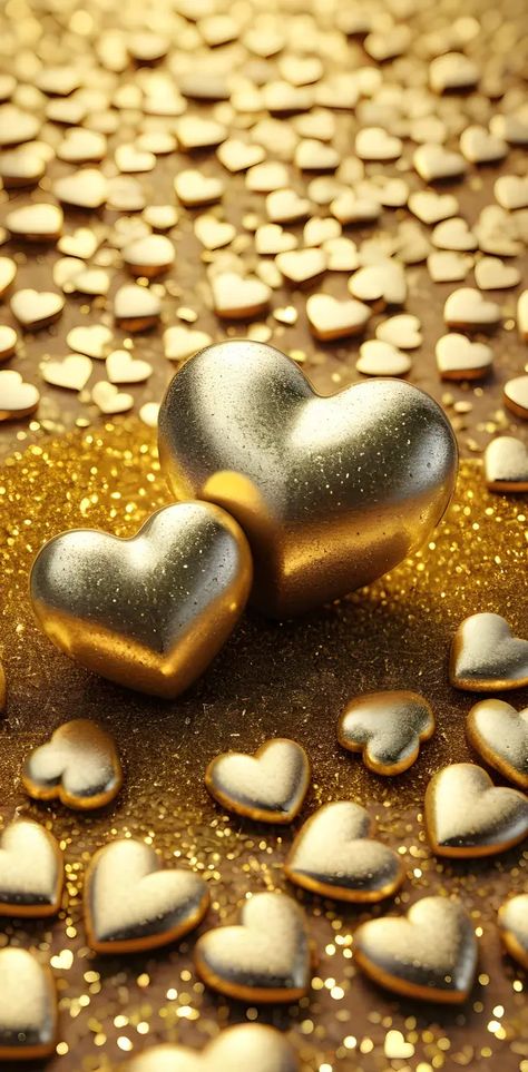 Heart Of Gold Aesthetic, Golden Hd Wallpaper, Black And Gold Heart Wallpaper, Gold Heart Wallpaper, Gold Heart Wallpaper Backgrounds, Gold River, Heart Wallpapers, Blue Tulips, Golden Heart