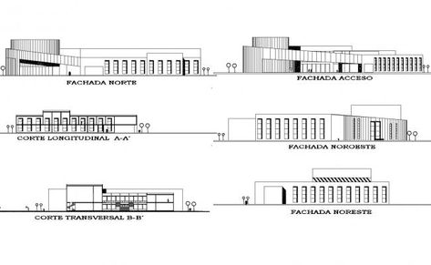 Primary School Elevation Design, Sketch Building Architecture, School Elevation Design Architecture, School Elevation Design, School Elevation, Elementary School Architecture, Church Building Plans, Future Model, Side Elevation